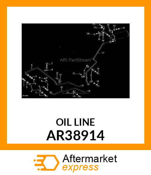 Oil Line - LINE ACCUMULATOR TO PRESSURE CONTRO AR38914