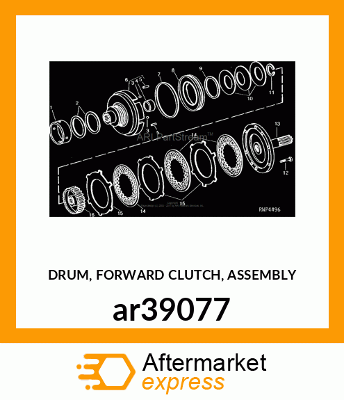 DRUM, FORWARD CLUTCH, ASSEMBLY ar39077