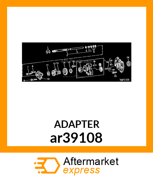 ADAPTER,TRANSMISSION OIL PUMP,W/PIN ar39108