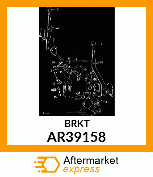 ARM WITH SHAFT,OUTER AR39158