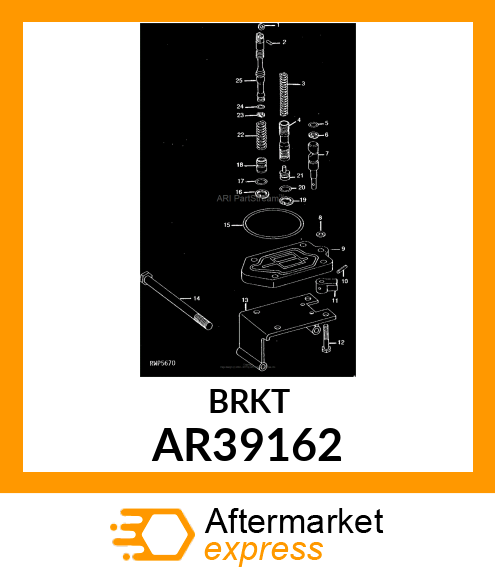 Bracket - BRACKET,SCV,WITH SPACERS AR39162