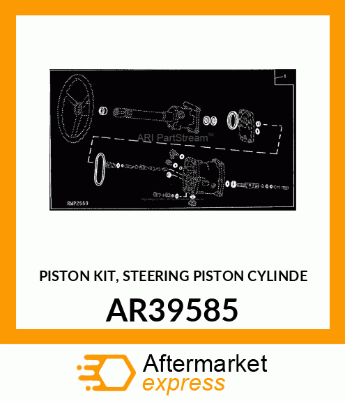 PISTON KIT, STEERING PISTON CYLINDE AR39585