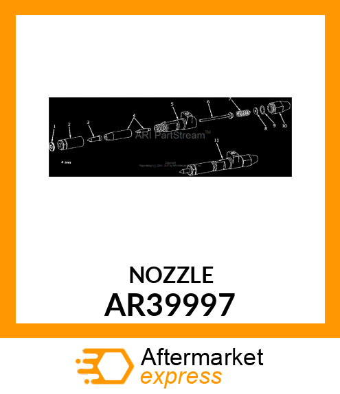 Nozzle - NOZZLE, FUEL INJECTION, ASSEMBLY AR39997