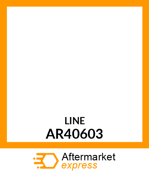 Line - LINE DIFF LOCK VALVE TO BRAKE VALVE AR40603