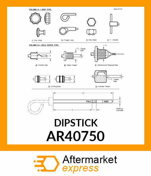 DIPSTICK AR40750