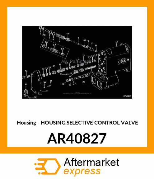 Housing - HOUSING,SELECTIVE CONTROL VALVE AR40827