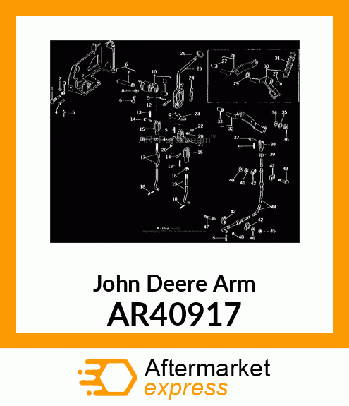 ARM, TRANS LOCK INNER,WITH BUSHING AR40917
