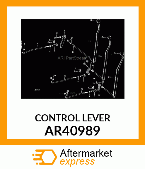 LEVER,SELECTIVE CONTROL VALVE,WITH AR40989