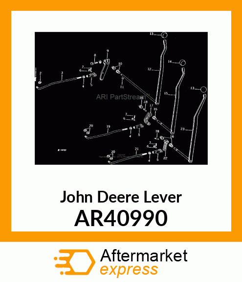 LEVER,SELECTIVE CONTROL VALVE,WITH AR40990