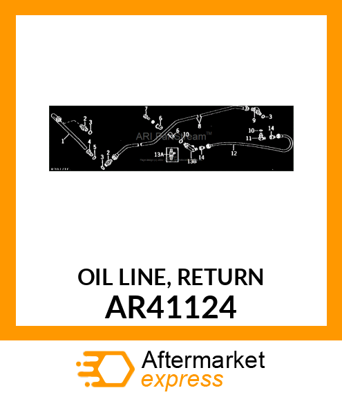 OIL LINE, RETURN AR41124