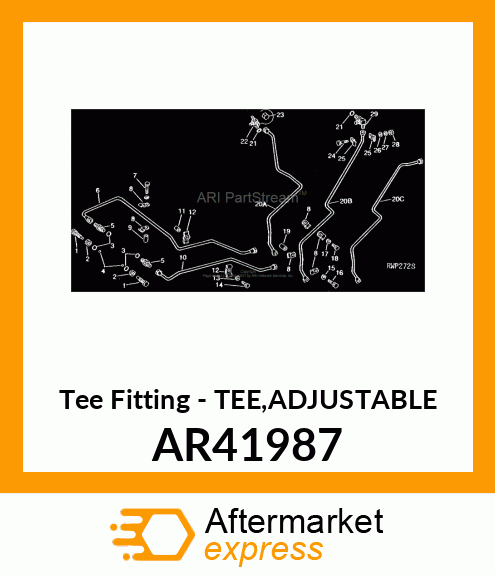 Tee Fitting - TEE,ADJUSTABLE AR41987