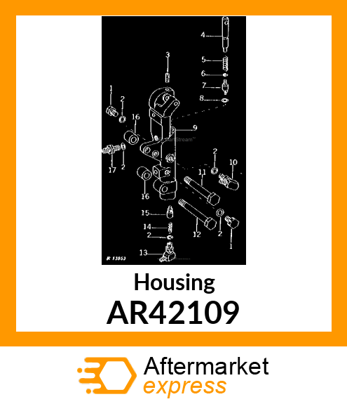 Housing - HOUSING DIFF LOCK VALVE,W/PLUGS AR42109