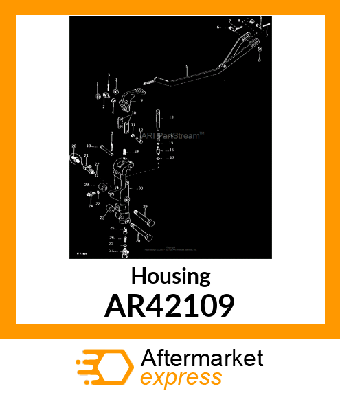 Housing - HOUSING DIFF LOCK VALVE,W/PLUGS AR42109