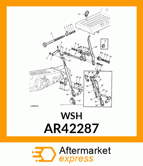 Washer - WASHER WITH FACING AR42287