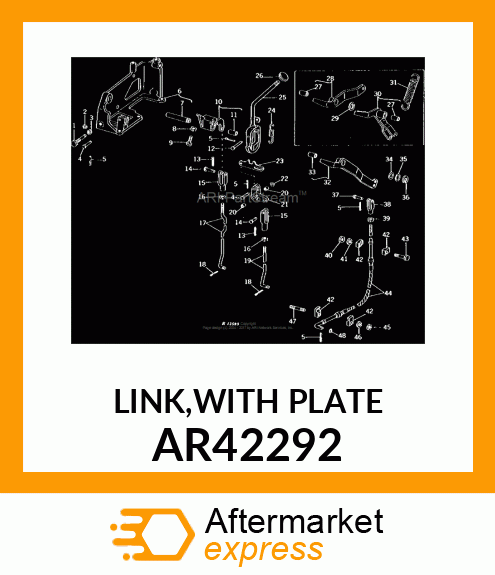 LINK,WITH PLATE AR42292