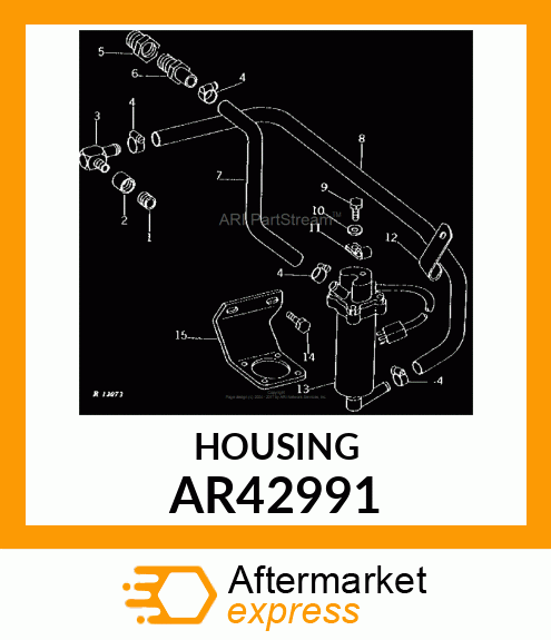 HOUSING,WATER HEATER,WITH VALVE AR42991
