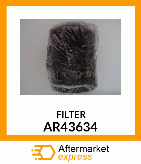 FILTER,ENGINE OIL,WITH PACKING AR43634