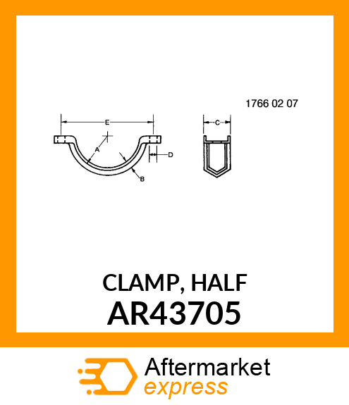 CLAMP, HALF AR43705