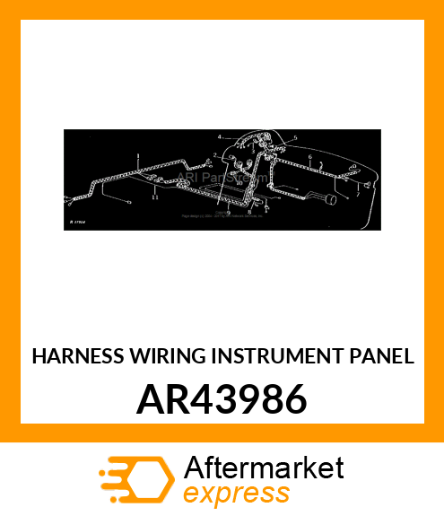 HARNESS WIRING INSTRUMENT PANEL AR43986