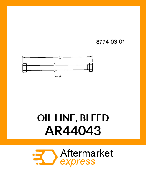 OIL LINE, BLEED AR44043