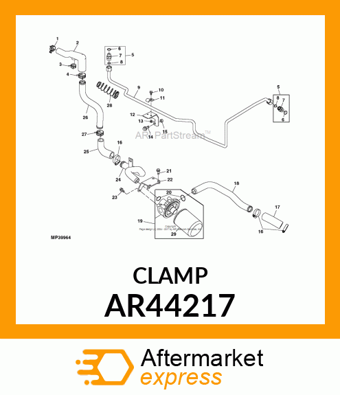 CLAMP,HOSE AR44217