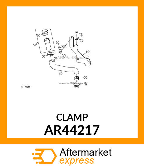 CLAMP,HOSE AR44217