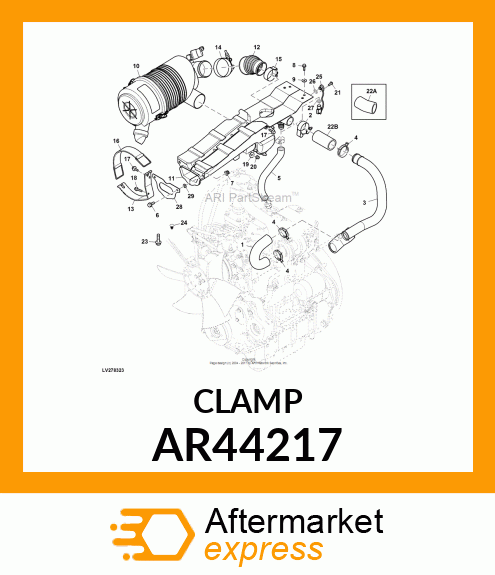 CLAMP,HOSE AR44217