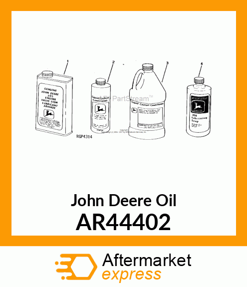 OIL,QUART CAN OF JDT 305,WITH LABEL AR44402