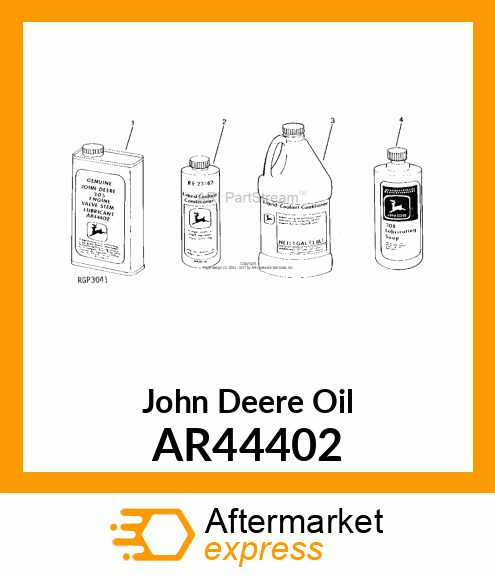 OIL,QUART CAN OF JDT 305,WITH LABEL AR44402