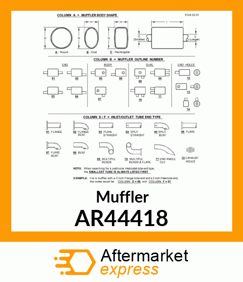 MUFFLER AR44418