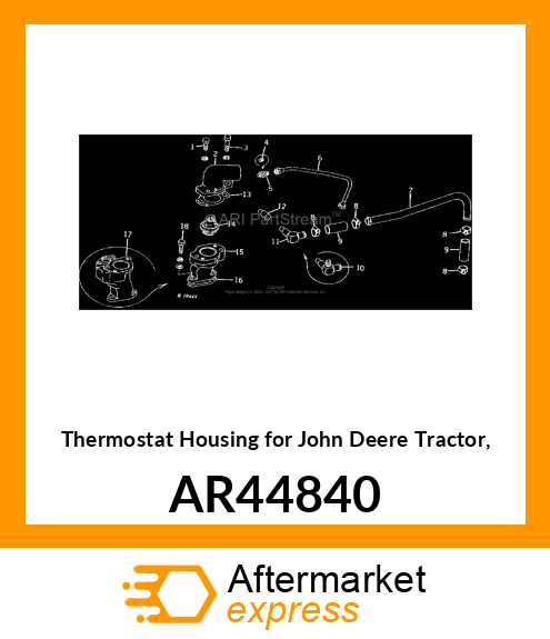 Housing - HOUSING,THERMOSTAT W/SCREWS AR44840