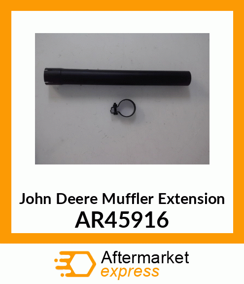 EXTENSION,MUFFLER,WITH CLAMP /FIELD AR45916