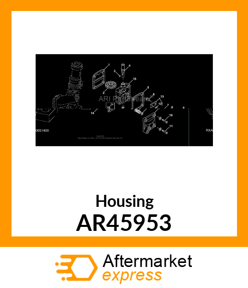 HOUSING TACH DRIVE GEAR WITH INSERT AR45953