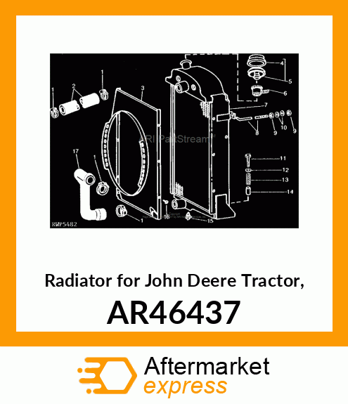 RADIATOR ASSEMBLY /PARTS/ AR46437