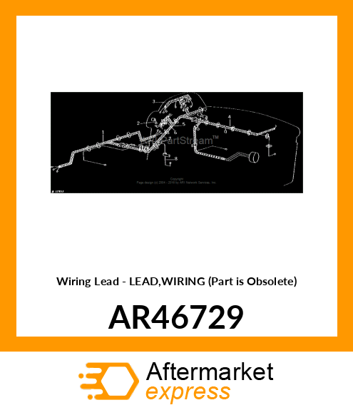 Wiring Lead - LEAD,WIRING (Part is Obsolete) AR46729