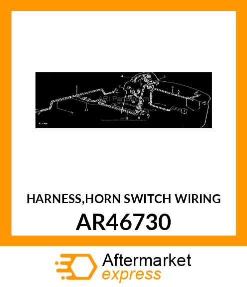 HARNESS,HORN SWITCH WIRING AR46730
