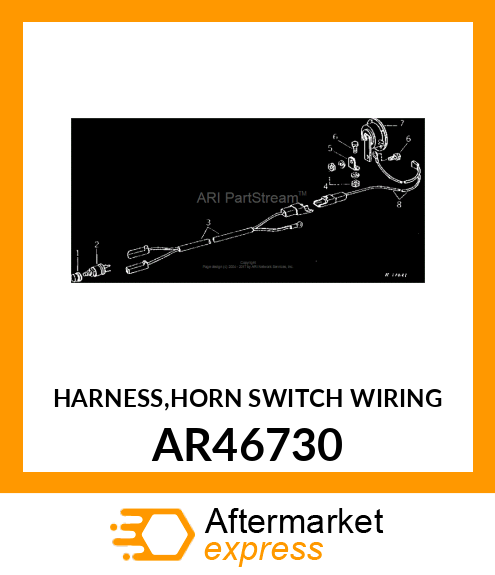 HARNESS,HORN SWITCH WIRING AR46730
