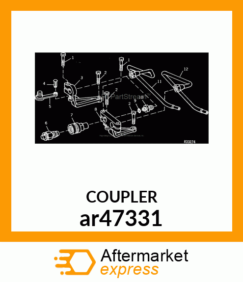 HYDR.QUICK COUPLER SOCKET, RECEPTAC ar47331