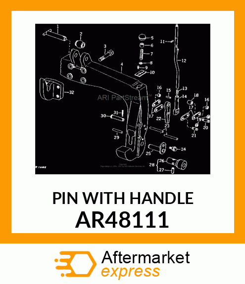 PIN WITH HANDLE AR48111