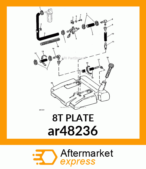 WORM GEAR CLAMP(TYPE"M")U.S.,CANADA ar48236