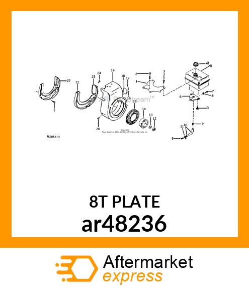 WORM GEAR CLAMP(TYPE"M")U.S.,CANADA ar48236