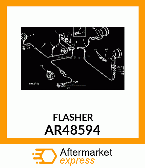 FLASHER, WARNING LAMP AR48594