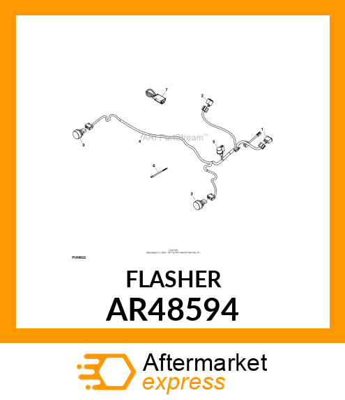 FLASHER, WARNING LAMP AR48594