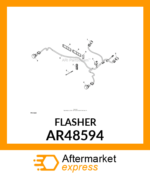 FLASHER, WARNING LAMP AR48594