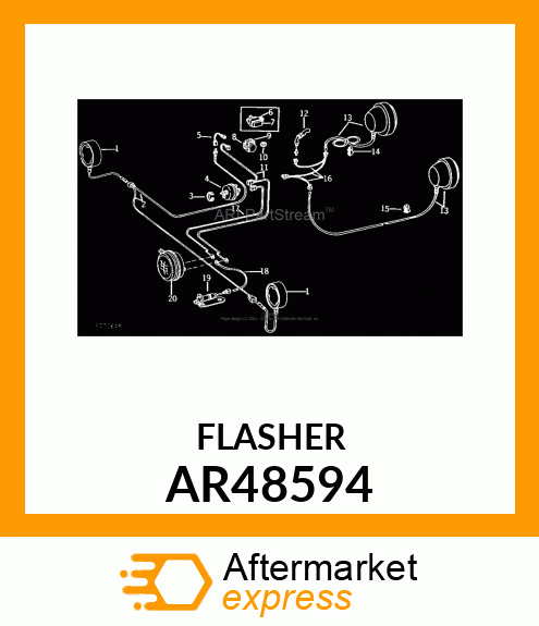 FLASHER, WARNING LAMP AR48594