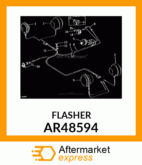 FLASHER, WARNING LAMP AR48594