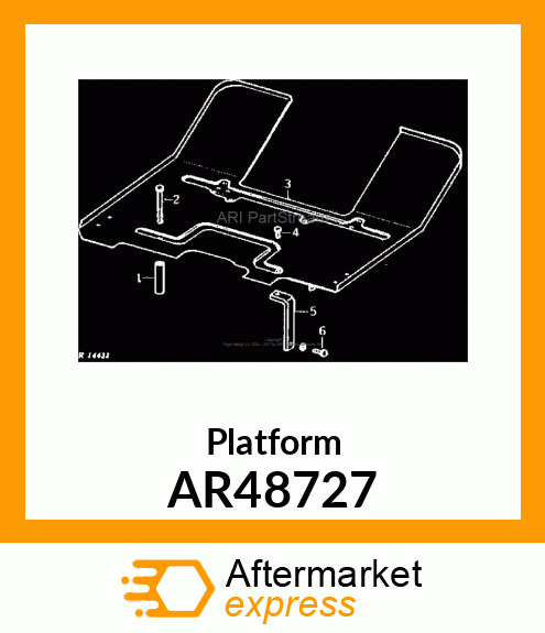 Platform - PLATFORM,WITH LATCH STOP (Part is Obsolete) AR48727