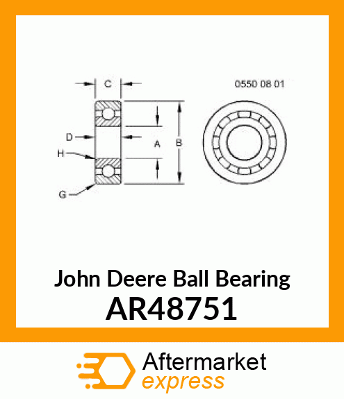 BEARING,SPECIAL BALL AR48751