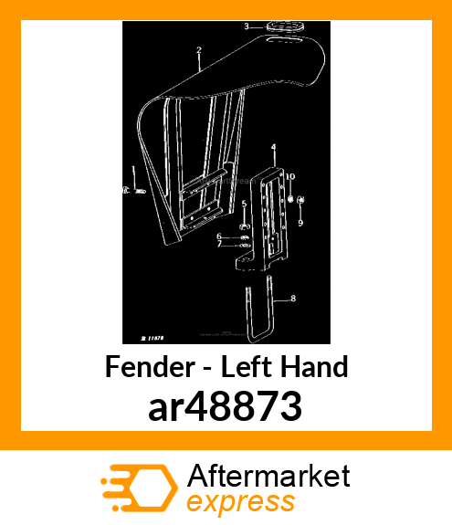 FENDER ASSEMBLY, LH ar48873