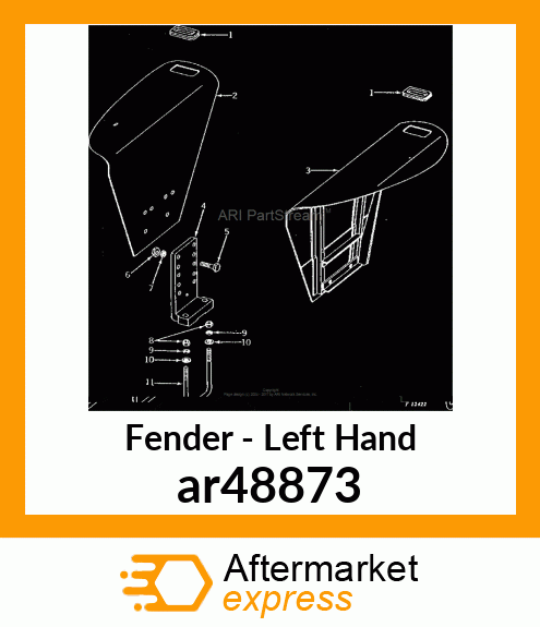 FENDER ASSEMBLY, LH ar48873